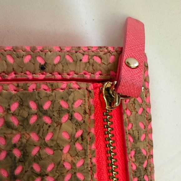 kate spade Brown Wallet with Pink Cutout Pattern - Picture 6 of 7
